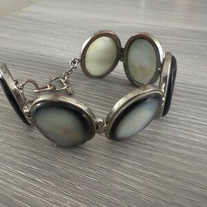 Silver Pearl Bracelet